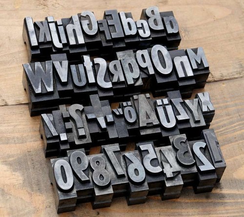 Alphabet caracteres plomb - alphabet,