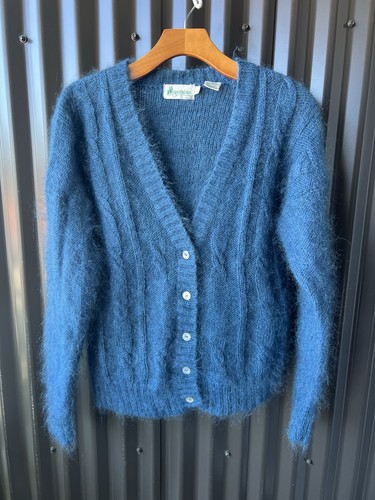 Vintage mohair cardigan blue - vintage,