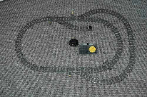 Lego train rails chemin - train, 9v