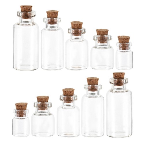 Pcs petite bouteille verre - 50,