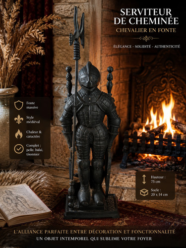 Serviteur cheminée ancien - de,