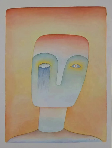 Jean michel folon triste - jean-michel, :