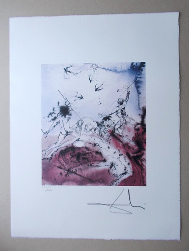 Lithographie salvador dali - lithographie,, "