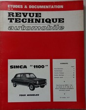 RTA - SIMCA 1100 tous modèles