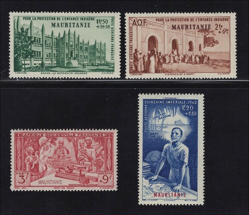 Mauritania scott cb1 cb4 - mauritania, #
