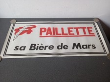 RARE ANCIENNE AFFICHE PLV PUB PAILLETTE BIERE DE MARS 59 CM X 26 CM 