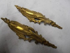 LOT OF 2 ANTIQUE BRONZES FOR MIRROR FURNITURE FURNITURE 