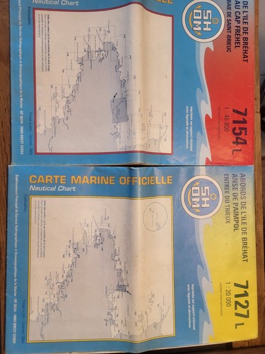 Carte marine shom - marine, bréhat