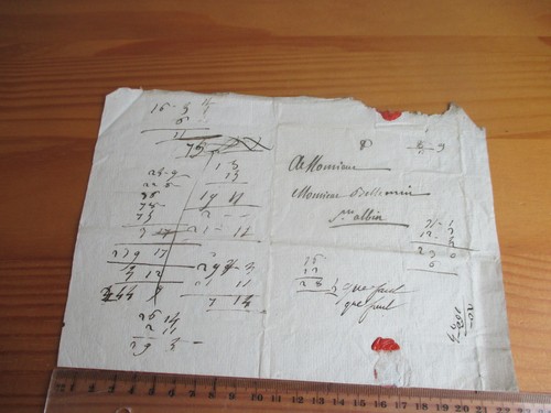 Lettre à plat par - ?,