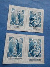 lot 2 antique printed fabrics Scapular making Marie Graces Sacred Heart