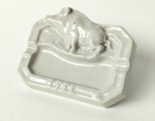 Cast iron advertising ashtray enamelled EFEL / BOAR hunting motif 