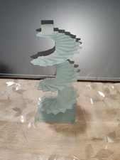 1 bougeoirs verre taillé