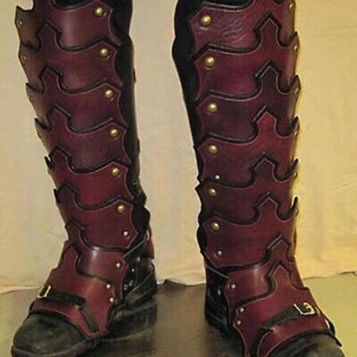 Armure jambe cuir - jambe,
