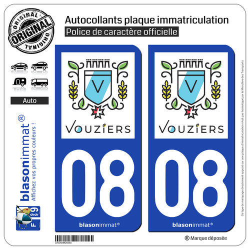 Stickers autocollant plaque - 2,
