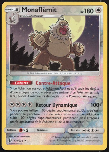 Carte pokémon monaflèmit - carte,