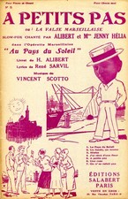 Lot 02 de 20 partitions anciennes petit format chanson française