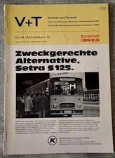 36) V + T Special Issue Omnibus for 44. IAA Frankfurt A.M., Setra S 125, 1968