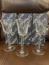 3 Val St Lambert Crystal Verre Emotion 8 1/4" Wine Glasses New Open Box
