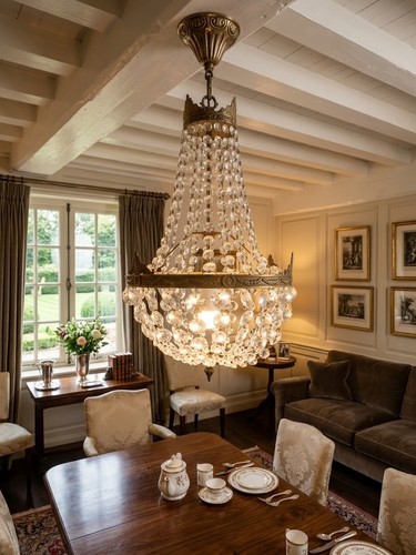 Ancien lustre suspension - lustre,