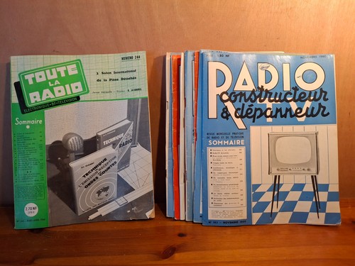Lot revues radio anciennes - lot,