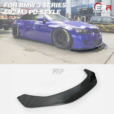 RB PD Style FRP Unpainted Widebody Front Bumper Lip Add On Kits For BMW M3 E92