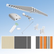 Auvent de Cassette Électrique Marquise Eclipse Smart Home Capteur avec Manivelle