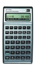 Hewlett Packard HP17BIi+ Financial Calculator, Silver