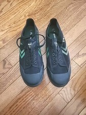 Feiyue FE LO 1920 Martial Arts Sneakers Mens 12M Black Canvas Parkour Shoes Gree