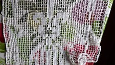 an antique white cotton curtain #curtain old