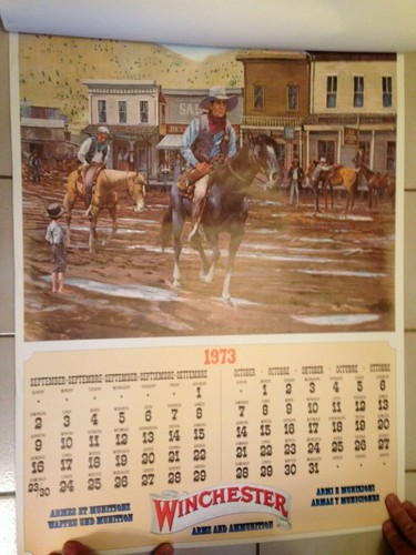 Calendrier 1973 winchester - calendrier,