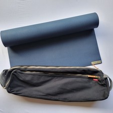 JadeYoga Harmony Yoga Pilates Mat Durable Non-Slip Midnight Blue Teal 70.5"