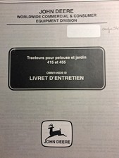 LIVRET ENTRETIEN TRACTEUR