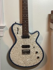 Godin Radiator Blue Electric Guitar - Plays Great - Needs Knob