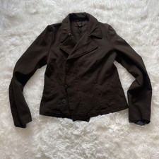 USED ROBE DE CHAMBRE [COMME DES GARCONS] DOUBLE-BREASTED JACKET, KHAKI, SIZE G