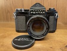 *Very Rare Black :CLA'd: Near Mint* Pentax SV Film Camera Super Takumar 55mm F/2