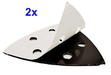 2x Ersatzklett Auto-Adhésif 93x93x93mm pour Ponceuse Triangulaire Bosch, Skil ,