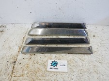 Jeep FSJ Front Door Window Rain Guard Trims Chrome