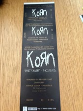 billet ticket place de concert