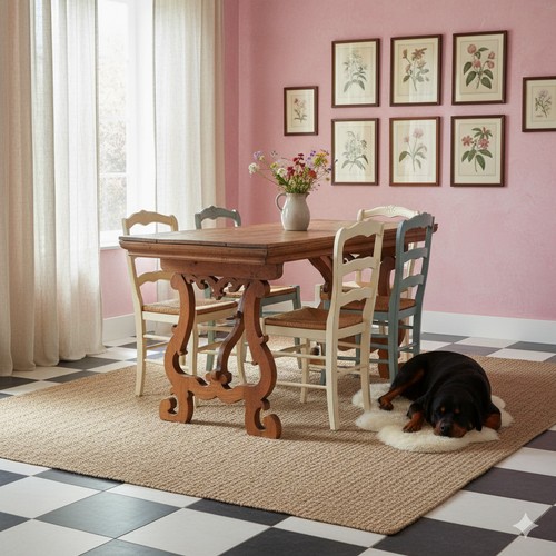 Table réfectoire ancienne - table,