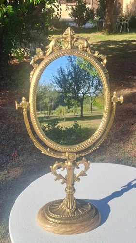 Miroir psyché pivotant bronze - miroir,