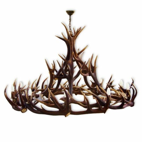 Lustre avec vrai bois - , de