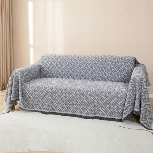 Plaid canape gris - plaid, clair