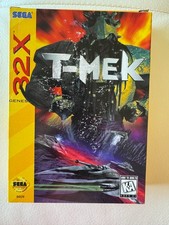 T-MEK Sega 32X Game Cartridge, Manual and Slipcover that has some scrapes