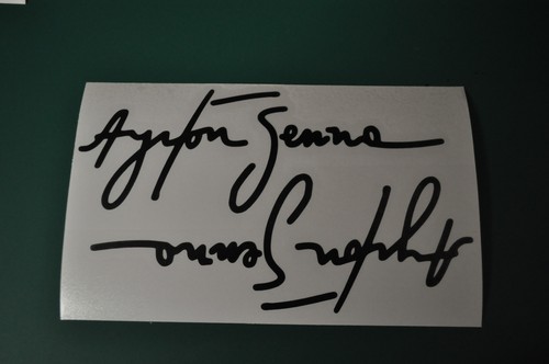 Stickers signature ayrton - 2,
