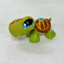 LITTLEST PETSHOP LPS #393 HASBRO TURTLE TURTLE SHELL BLUE HEART BLUE EYES