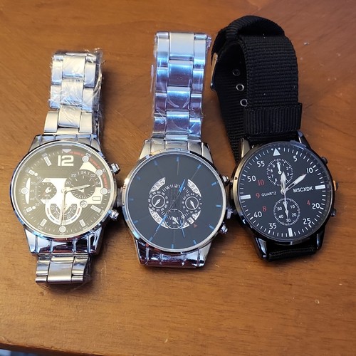 Lot montres bracelet - 3, quartz