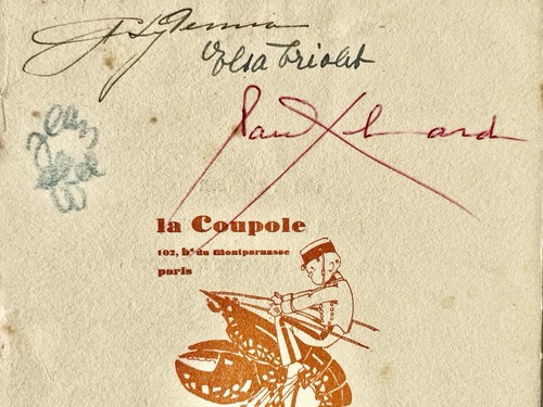 Unique document autographe - unique,
