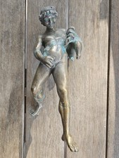 Antique solid Bronze Statue Museum Quality Roman Style Sculpture Figurine 10x4