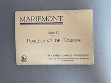 SET OF 8 POSTCARDS BELGIUM MARIEMONT SERIES IV PORCELAIN TOURNAI