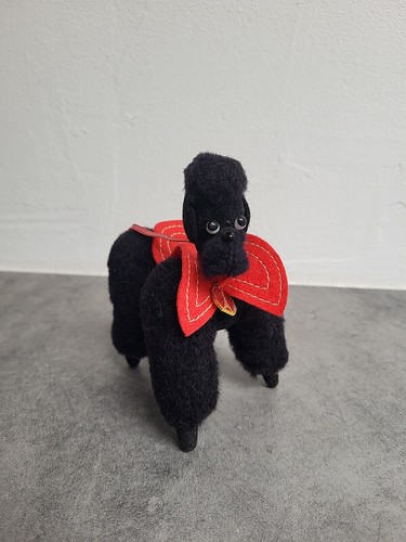 Chien caniche articule peluche - caniche,